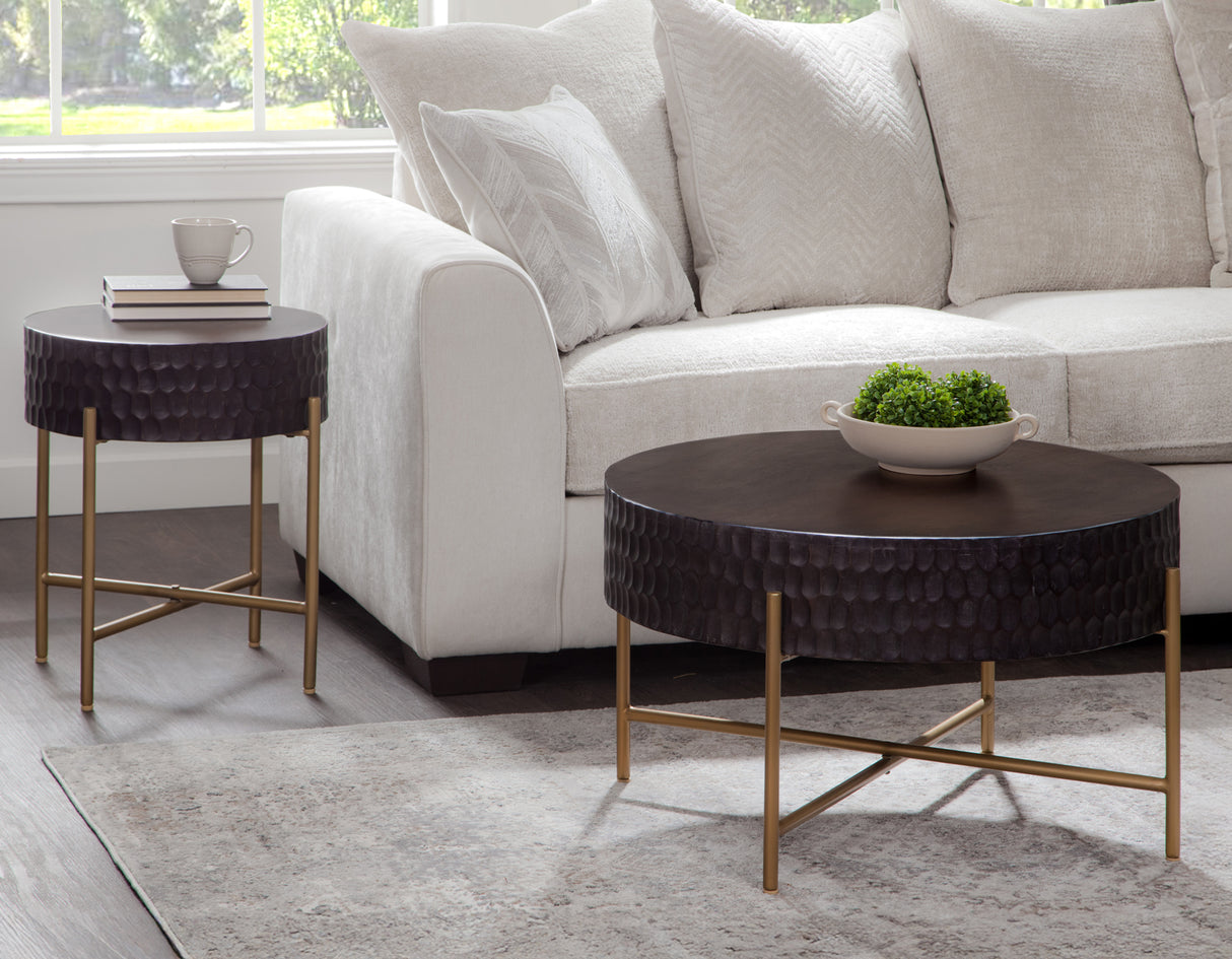 Bobbi 3-Piece Round Solid Wood Table Set from Steve Silver - Luna Furniture