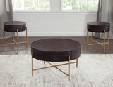Bobbi 30″ Round Solid Wood End Table from Steve Silver - Luna Furniture