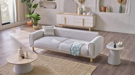 Boheems Cream Sofa Sleeper from Bellona - Luna Furniture