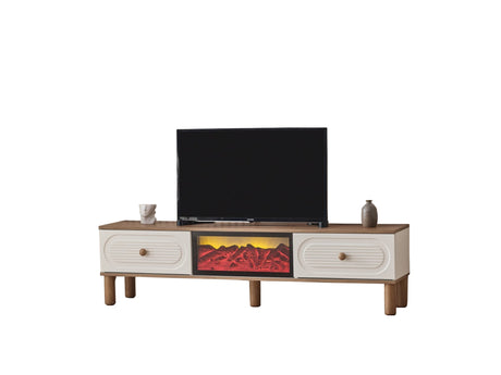 Bohem Tv Stand With Fireplace from Furnia - Luna Furniture