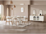Bohem Diningroom (Consol With Mirror & Dining Table & 6 Dining Chair) from Furnia - Luna Furniture