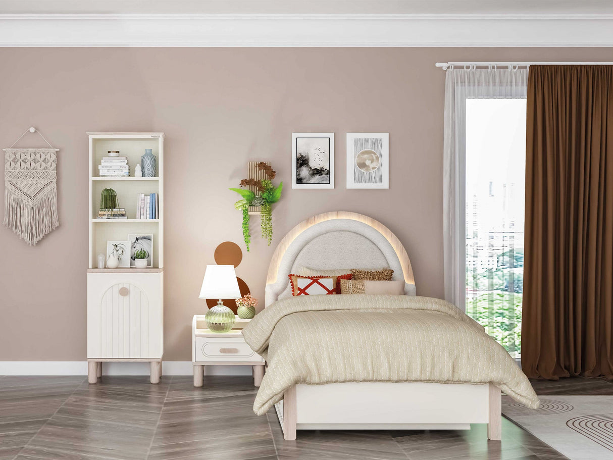 Bohemsoft Twin Bed With Headboard from Furnia - Luna Furniture
