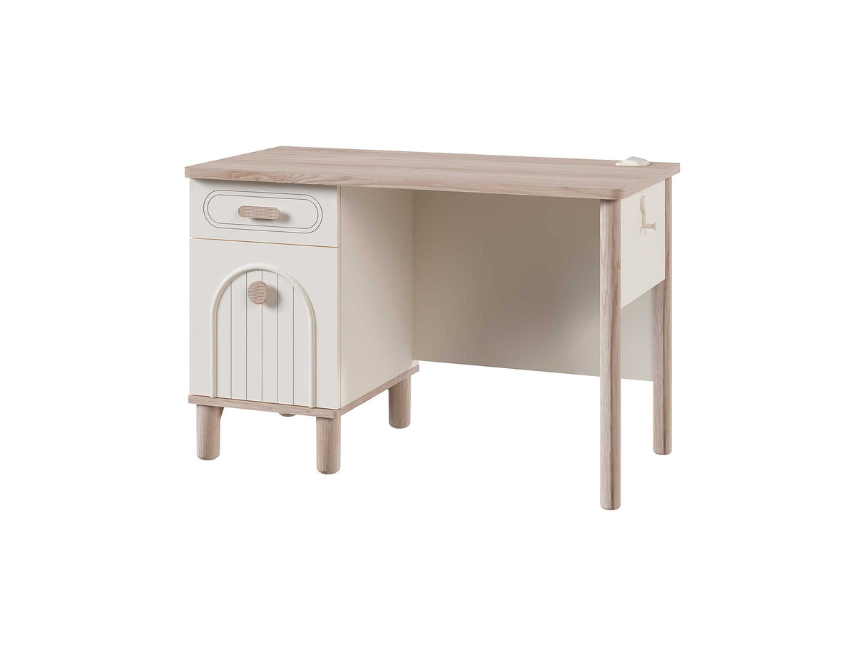 Bohemsoft Youth Bedroom Set (Twin Bed & Study Desk & Nightstand) from Furnia - Luna Furniture
