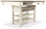 Bolanburg Antique White Counter Height Dining Table and 4 Barstools from Ashley - Luna Furniture