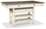Bolanburg Antique White Counter Height Dining Table and 4 Barstools from Ashley - Luna Furniture