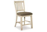 Bolanburg Antique White Counter Height Dining Table and 6 Barstools with Server from Ashley Furniture - Luna Furniture