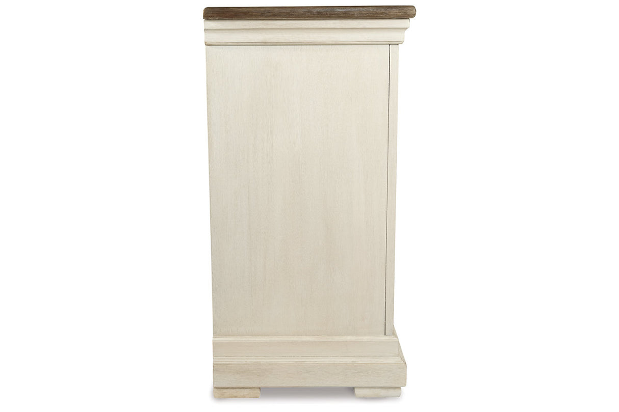 Bolanburg Antique White Counter Height Dining Table and 6 Barstools with Server from Ashley Furniture - Luna Furniture