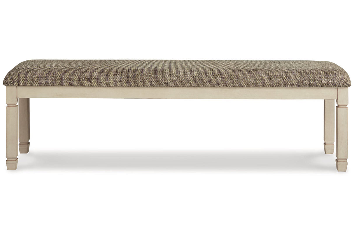 Bolanburg Antique White Dining Table, 6 Chairs and Bench from Ashley - Luna Furniture