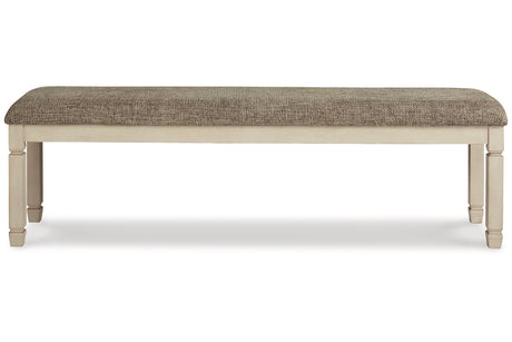 Bolanburg Antique White Dining Table, 6 Chairs and Bench from Ashley - Luna Furniture