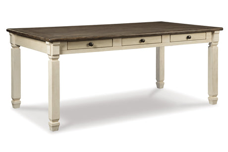 Bolanburg Antique White Dining Table with 2 Chairs and 2 Benches from Ashley - Luna Furniture