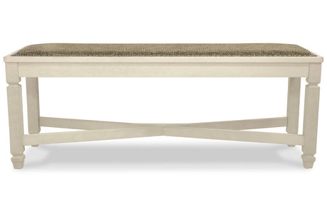Bolanburg Two-tone Dining Table, 6 Chairs, and Bench from Ashley - Luna Furniture