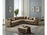 Bolivya Convertible Sectional Sofa in Beige from Furnia - Luna Furniture