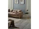 Bolivya Convertible Sectional Sofa in Beige from Furnia - Luna Furniture