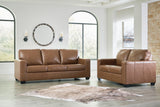 Bolsena Caramel Leather Living Room Set from Ashley - Luna Furniture