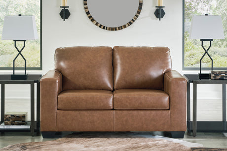 Bolsena Caramel Leather Living Room Set from Ashley - Luna Furniture