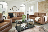 Bolsena Caramel Leather Living Room Set from Ashley - Luna Furniture