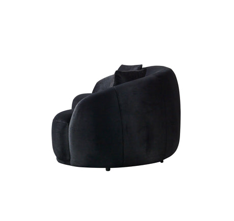 Bonita Black 91" Velvet Sofa from Nova Furniture - Luna Furniture