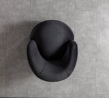 Bonita Black Velvet Accent Chair from Nova Furniture - Luna Furniture