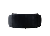Bonita Black 81" Velvet Loveseat from Nova Furniture - Luna Furniture