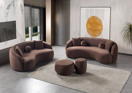 Bonita Coffee Velvet Sofa & Loveseat from Nova Furniture - Luna Furniture