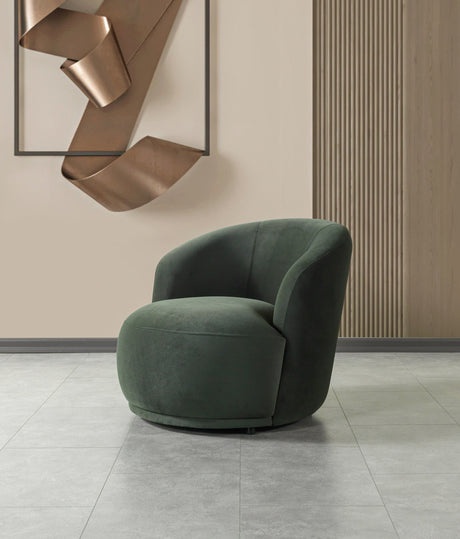 Bonita Green Velvet Accent Chair from Nova Furniture - Luna Furniture
