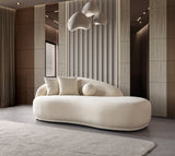 Bonita Ivory Boucle Sofa Chaise from Nova Furniture - Luna Furniture