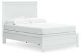 Bostwick Shoals Full Panel Bed with Dresser in White from Ashley - Luna Furniture