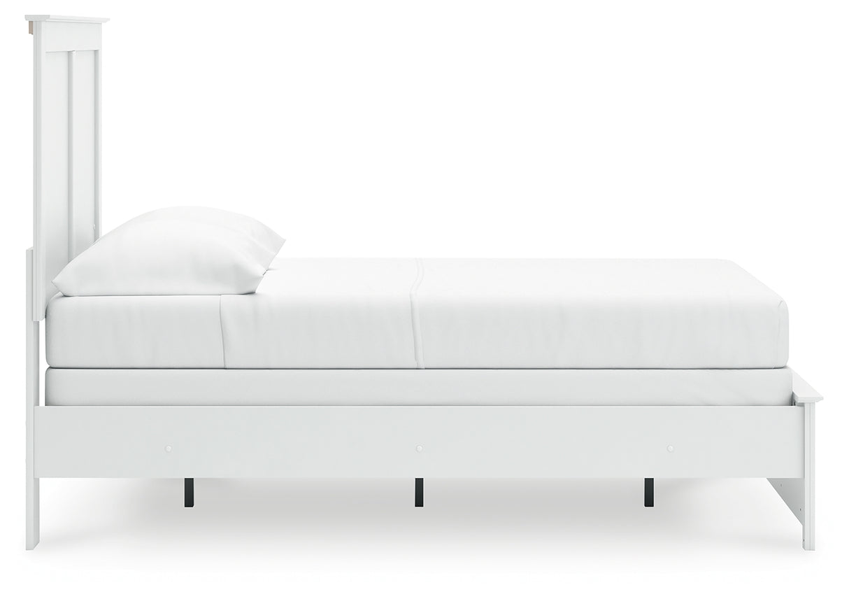 Bostwick Shoals Full Panel Bed with Dresser in White from Ashley - Luna Furniture
