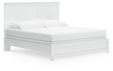 Bostwick Shoals King Panel Bed with Dresser and Nightstand in White from Ashley - Luna Furniture