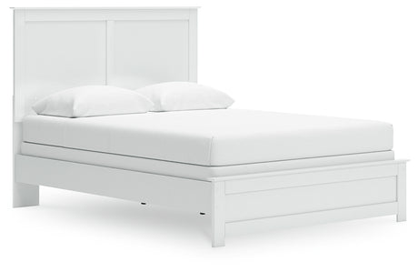 Bostwick Shoals White Queen Panel Bed from Ashley - Luna Furniture