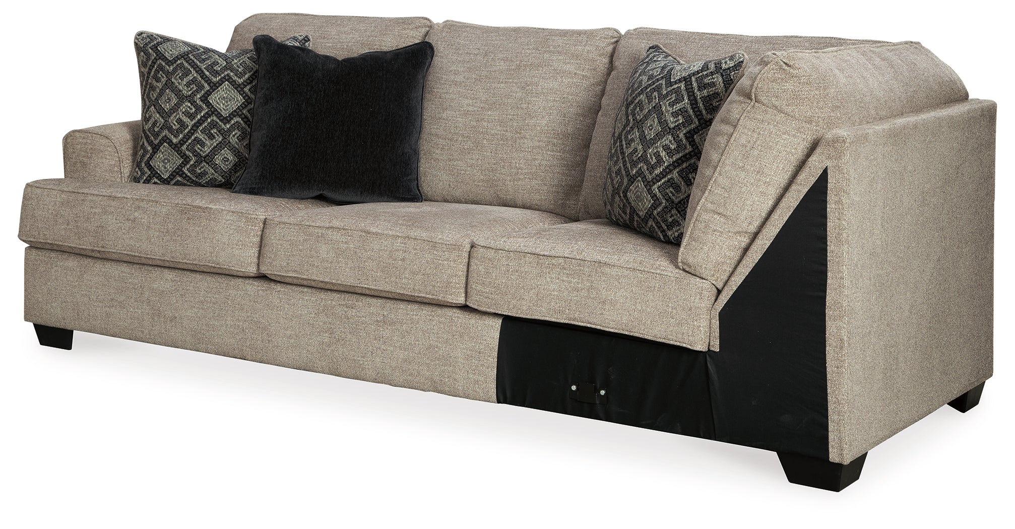 Bovarian Stone 2-Piece Sectional with Ottoman – Luna Furniture Bovarian Stone 2-Piece Sectional with Ottoman – Luna Furniture