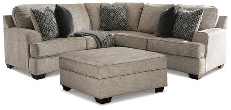 Bovarian Stone 2-Piece Sectional with Ottoman from Ashley - Luna Furniture