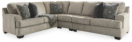 Bovarian Stone 3-Piece Sectional with Ottoman from Ashley - Luna Furniture