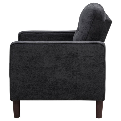 Bowen Gray Fabric Upholstered Track Arm Chair from Coaster - Luna Furniture