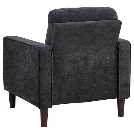 Bowen Gray Fabric Upholstered Track Arm Chair from Coaster - Luna Furniture