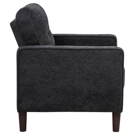 Bowen Gray Fabric Upholstered Track Arm Chair from Coaster - Luna Furniture