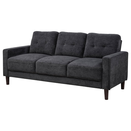 Bowen Gray Fabric Upholstered Track Arm Sofa from Coaster - Luna Furniture