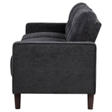 Bowen Gray Fabric Upholstered Track Arm Sofa from Coaster - Luna Furniture