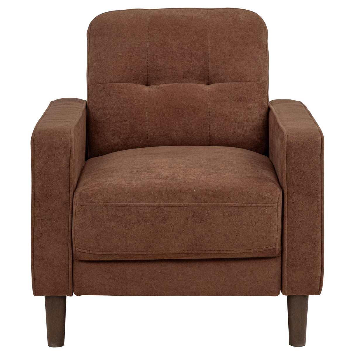 Bowen Rust Fabric Upholstered Track Arm Accent Chair from Coaster - Luna Furniture