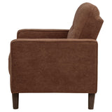 Bowen Rust Fabric Upholstered Track Arm Accent Chair from Coaster - Luna Furniture