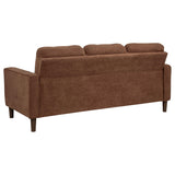 Bowen Rust Fabric Upholstered Track Arm Sofa from Coaster - Luna Furniture