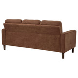 Bowen Rust Fabric Upholstered Track Arm Sofa from Coaster - Luna Furniture