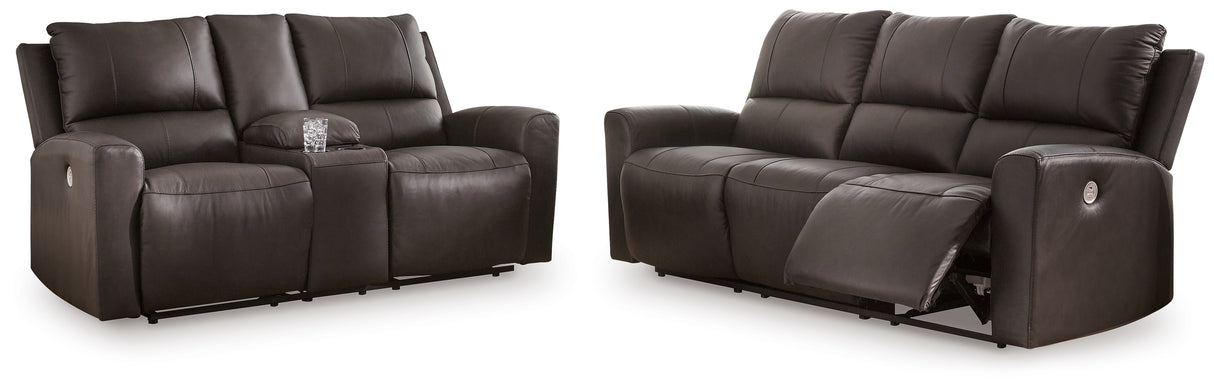 Boxmere Sofa and Loveseat in Storm from Ashley - Luna Furniture