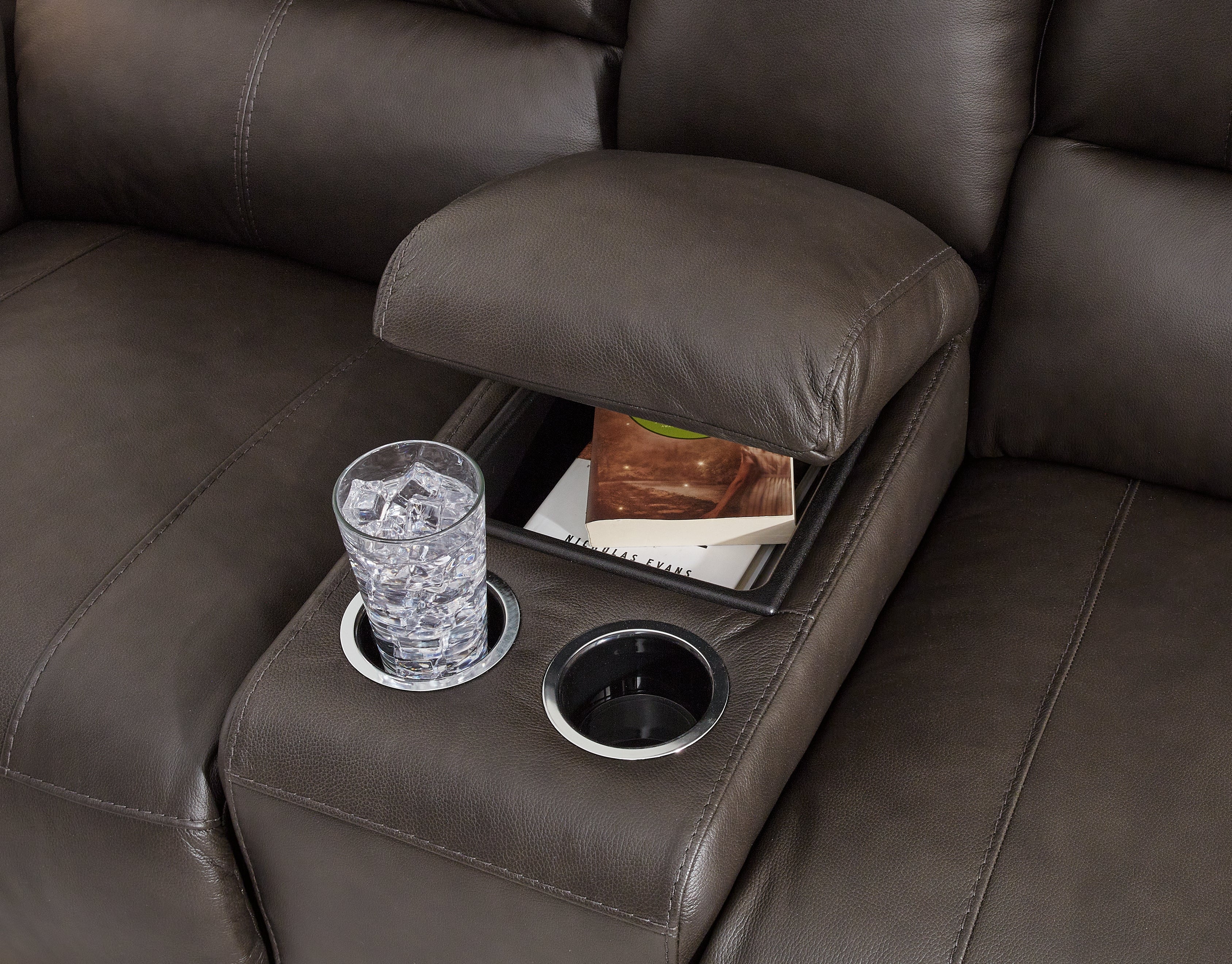 Boxmere Storm Power Reclining Loveseat with Console – Luna Furniture