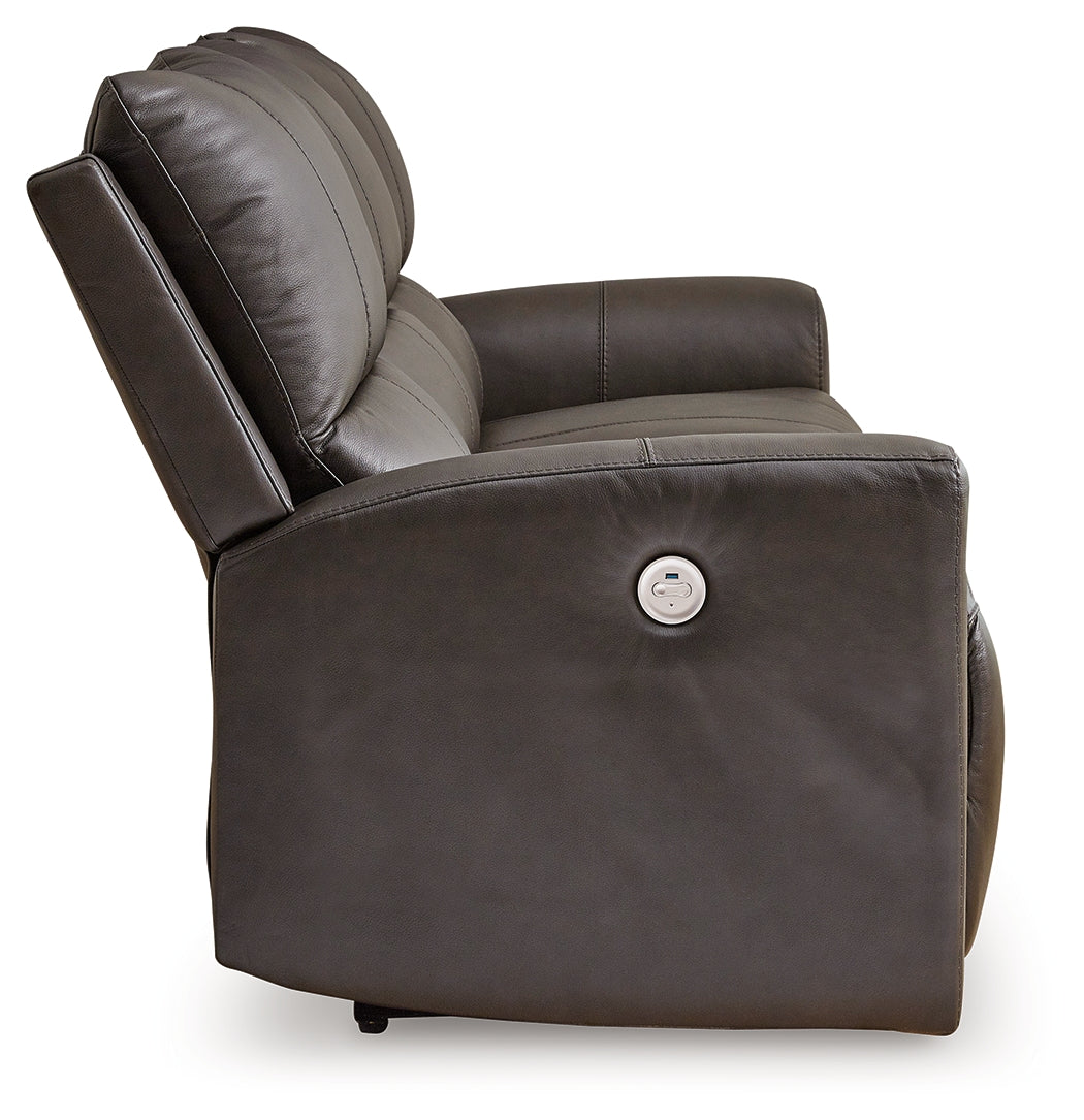 Ashley Boxmere Storm Power Reclining Sofa – Luna Furniture