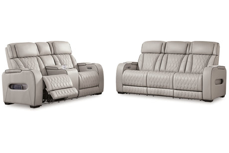 Boyington Power Reclining Sofa, Loveseat and Recliner from Ashley - Luna Furniture