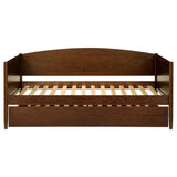 Bozeman Walnut Wood Twin Daybed With Trundle Medium from Coaster - Luna Furniture