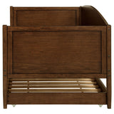 Bozeman Walnut Wood Twin Daybed With Trundle Medium from Coaster - Luna Furniture