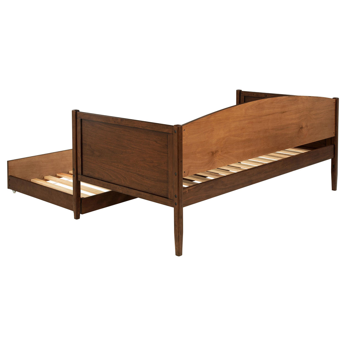 Bozeman Walnut Wood Twin Daybed With Trundle Medium from Coaster - Luna Furniture