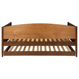 Bozeman Walnut Wood Twin Daybed With Trundle Medium from Coaster - Luna Furniture